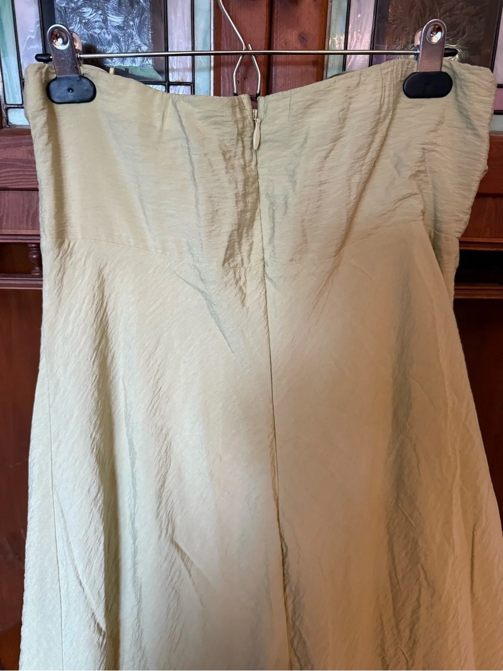 Abercrombie & Fitch Knot-Front Slip Maxi Dress L